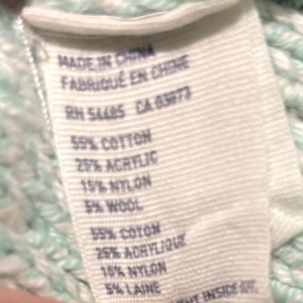 American Eagle Outfitters Teal Cable Knit Sweater - Picture 4 of 6